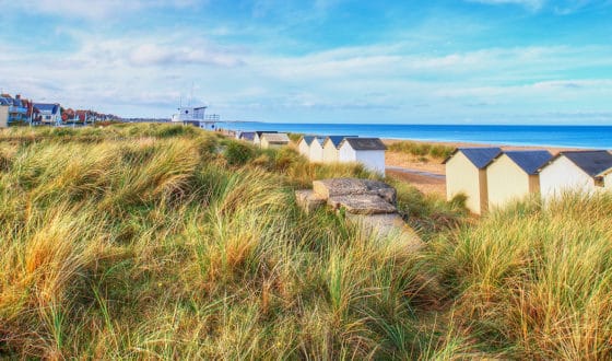 Plage de Ouistreham dans le Calvados