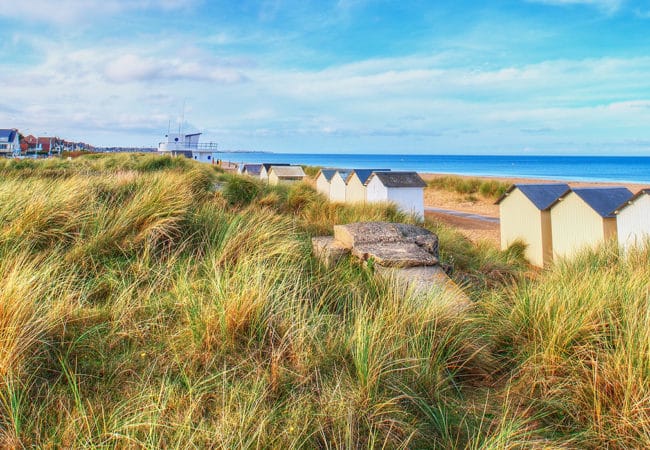 Plage de Ouistreham dans le Calvados