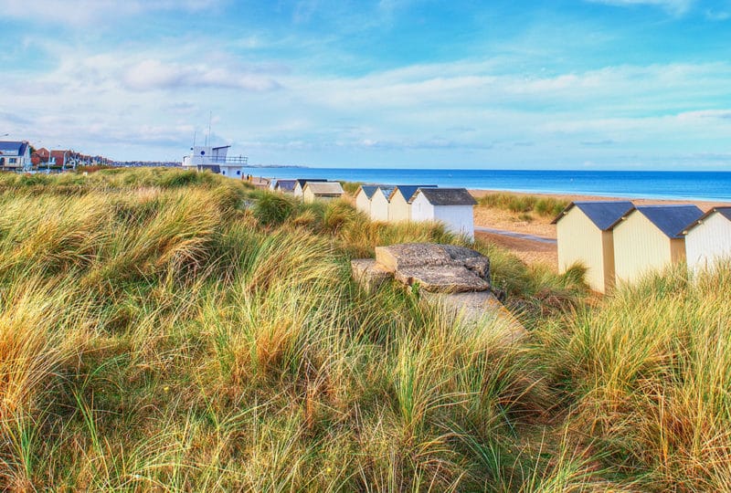 Plage de Ouistreham dans le Calvados