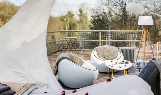 hébergement insolite dans une bulle dans le Calvados