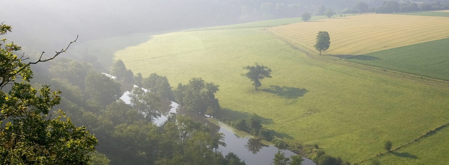 Paysage de Clecy en Suisse Normande dans le Calvados