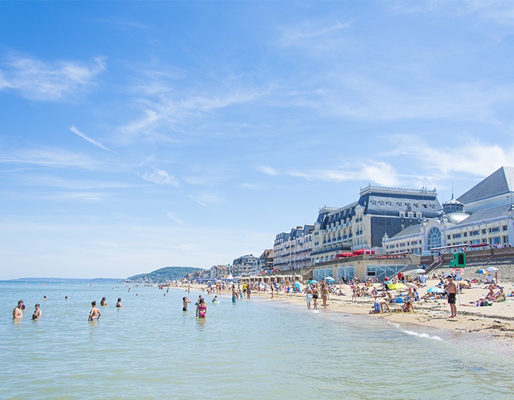 Plage de Cabourg dans le Calvados