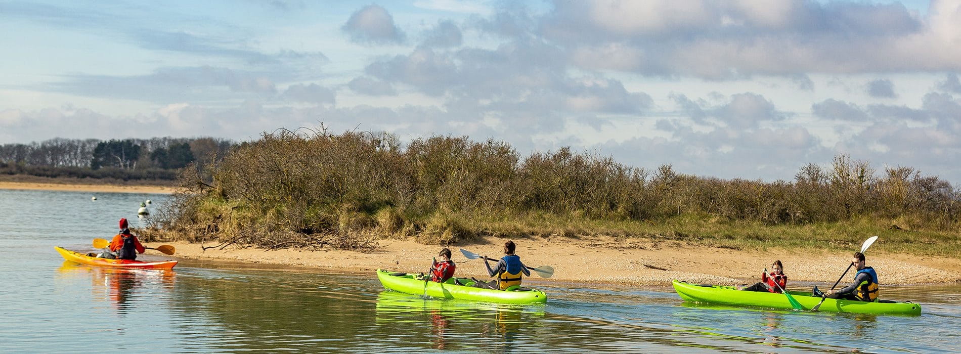 Balade en canoë-kayak dans la baie de Sallenelles, Calvados