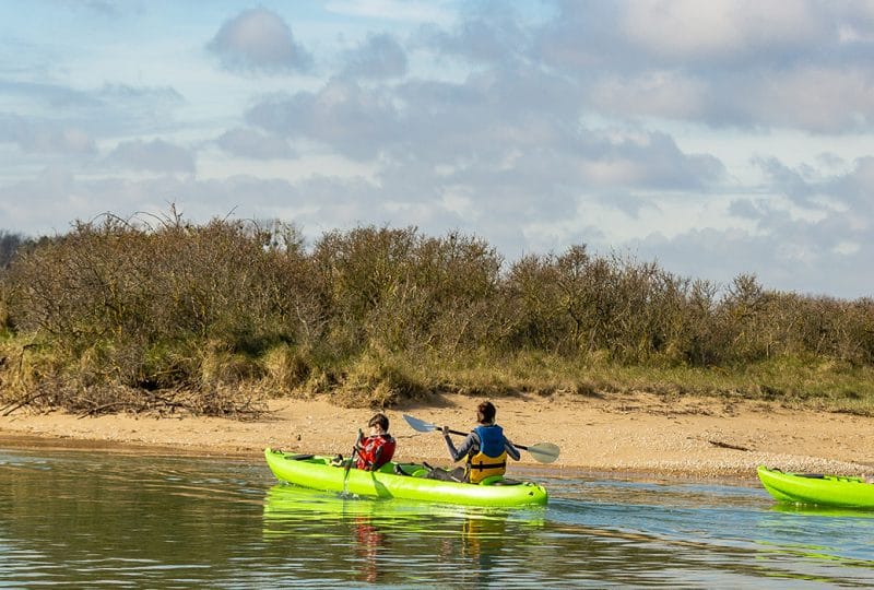 Balade en canoë-kayak dans la baie de Sallenelles, Calvados