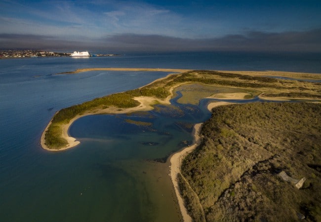 Vue aérienne baie de sallenelles