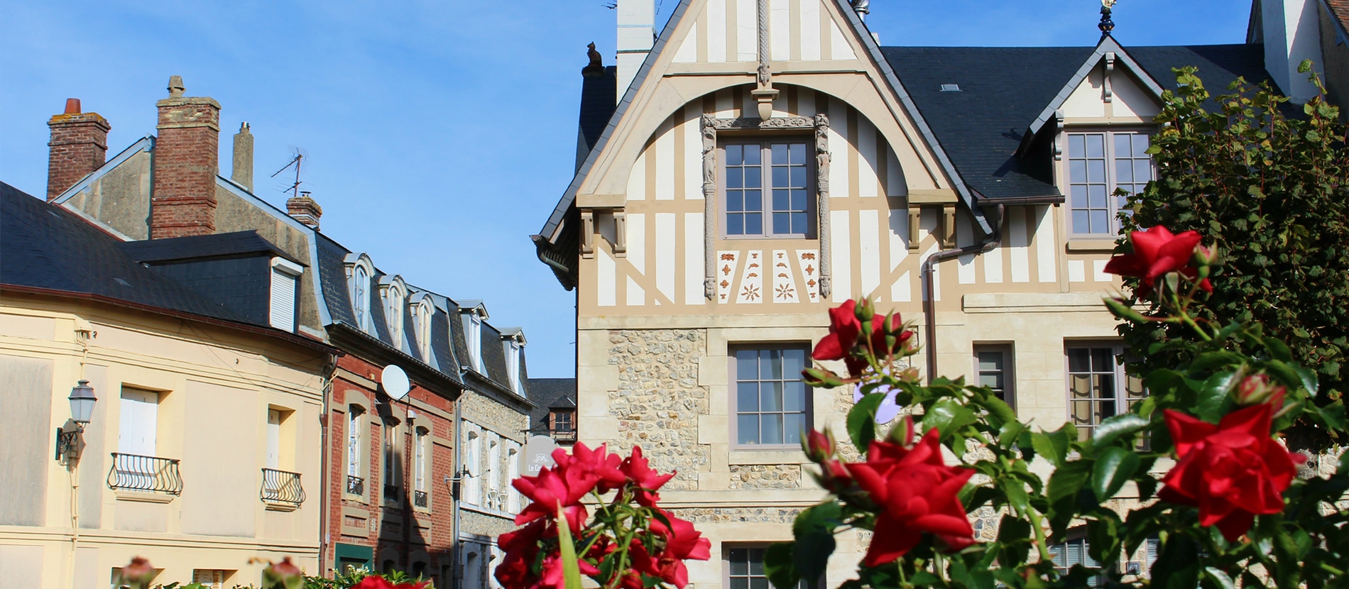 Architecture de Villerville dans le Calvados en Normandie