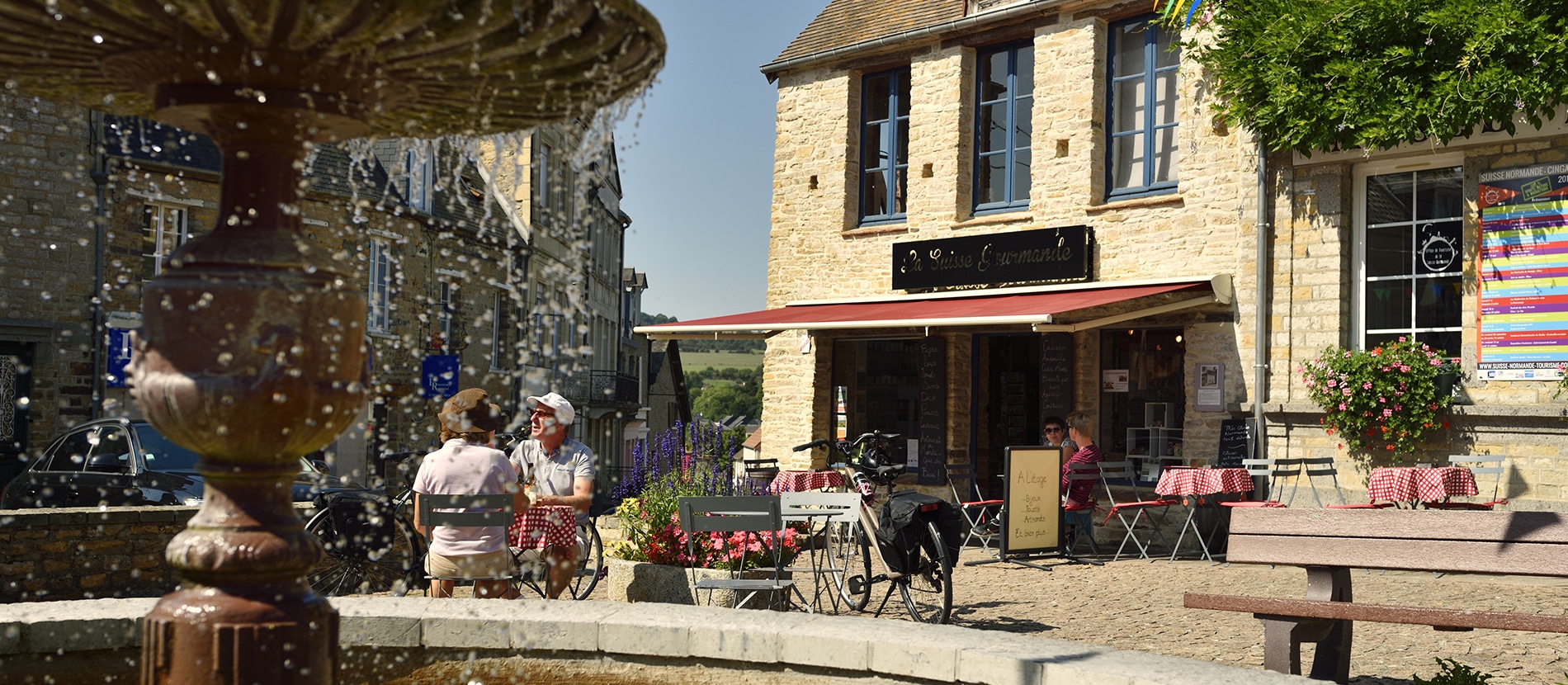 Le village de Clecy dans le Calvados en Normandie