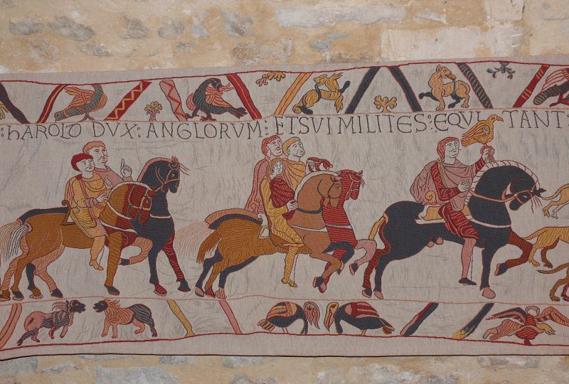 chevaux sur la tapisserie de Bayeux