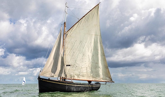 Vieux gréement en mer