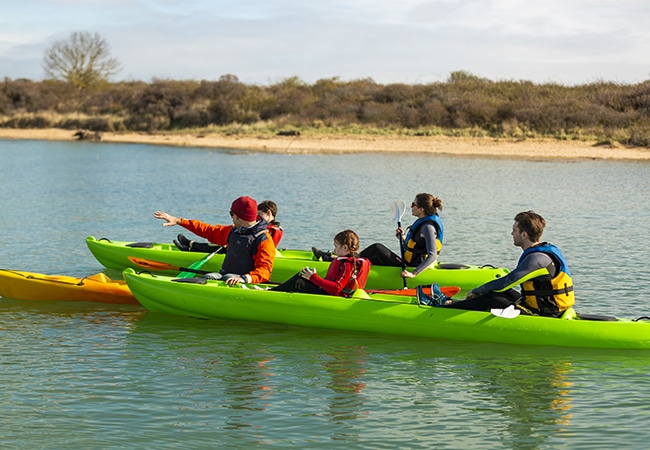 Canoë-kayak dans la baie de Sallenelles en balade nautique