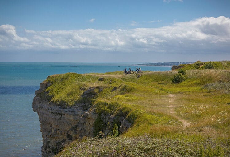 Balade à vélo le long des falaises