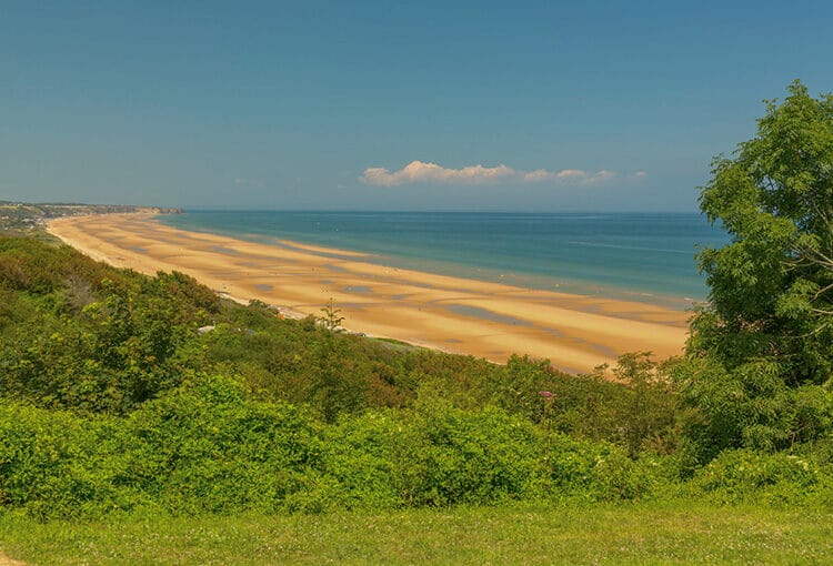Plage à marée basse