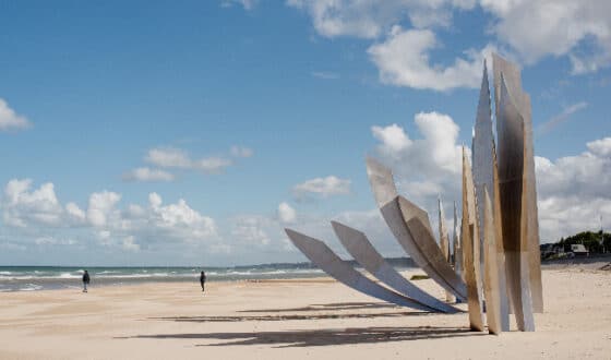 Plages du débarquement dans le Calvados en Normandie