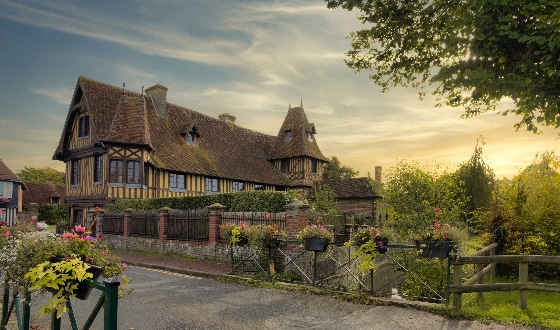 manoir dans la nature