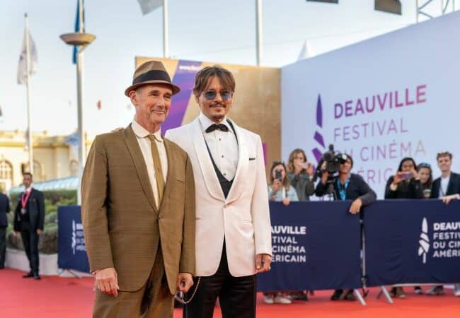 Johnny Deep sur le tapis rouge du festival du cinéma de Deauville